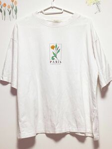 ショコラフィネローブ プリントTシャツ　綿100% 