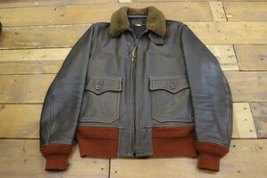 THE FEW MFG.CO. G-1 FLIGHT JACKET SPEC.55J14 red rib go-tos gold size 36 New Zealand made 