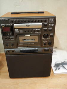 動作OK◆DENON デノン CDV-550 カラオケシステム KARAOKE SYSTEM DVD CD TAPE COLOMBIA 日本コロムビア カセット テープ◆