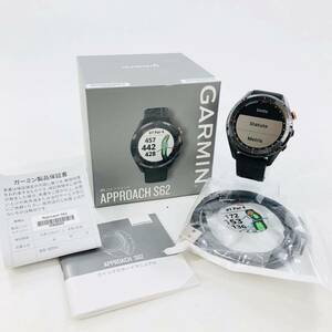 『GARMIN▲APPROACH S62』LB-774 ガーミン 腕時計 アプローチ スマートウォッチ GPSゴルフナビ 稼働品 充電ケーブル 箱付き