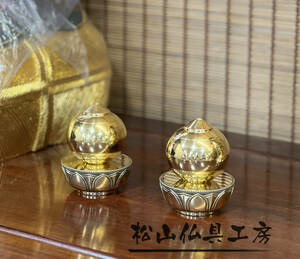 [ Matsuyama Buddhist altar fittings atelier exhibition ].. law ... light one against brass made 