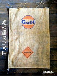 ★未使用品★アメリカ直輸入 Gulf　麻袋　薪入れ プランターカバー アメリカ カリフォルニア 西海岸 インテリア