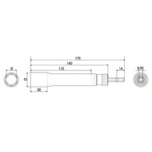 トップ(TOP) 替軸ソケット 電動ドリル用 ロングタイプ 21mm ESK-21L_画像5