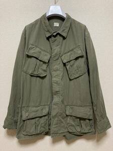 米軍実物 70's ジャングルファティーグジャケット 4thリップストップ MEDIUM-REGULAR RIP STOP 70年製 ARMY ビンテージ