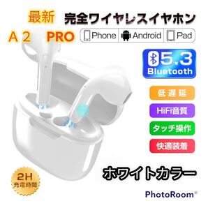 最新 ワイヤレスイヤホン Bluetooth5.3 イヤホン インナーイヤー型
