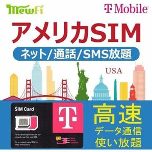SIMカード　SIM　アメリカSIM　15日間　高速　使い放題　SMS無制限 高速データ通信 使い放題 音声通話可能 プリペイド
