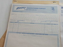 ZIPPO セールスマン・オーダーシート・１９７６年イタリック体・１９９５年ゴシック体・非売品・入手困難・レアアイテム_画像4