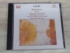 CD / Piano Works Vol.3 / Satie, E. /『D12』/ 中古