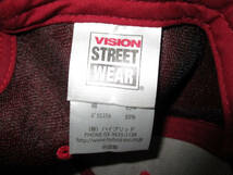 VISION STREET WEAR　 ヴィジョン　 キャップ　　帽子　　赤　　サイズFREE　　（３F　ハ大_画像7