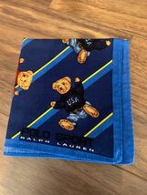 未使用品 90s POLO SPORT ハンカチ ビンテージ ポロベア Polo Bear polo Ralph Laurenポロスポーツ ラルフローレン バンダナ_画像3