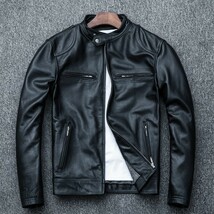 春秋　高級上品　本革　牛革　ラム革　バイクジャケット　メンズライダース レザー バイクウェア 革ジャン　S~4XL 選択_画像1