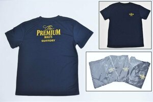 新品 非売品 サントリー プレミアムモルツ Tシャツ フリーサイズ F 半袖 3枚 SUNTORY プレモル ロゴ ノベルティ 企業物 販促 キャンプS-427