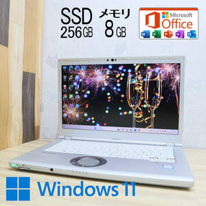 ★中古PC 高性能8世代4コアi5！M.2 SSD256GB メモリ8GB★CF-LV7 Core i5-8350U Webカメラ Win11 MS Office2019 Home&Business★P60626