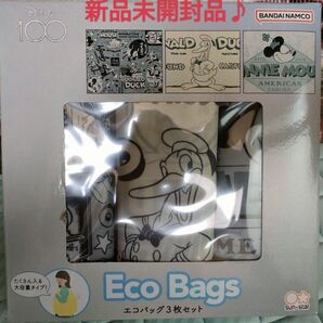未開封品♪Disney 100周年 COSTCO ディズニー エコバッグ 3枚セット☆新品未開封品♪