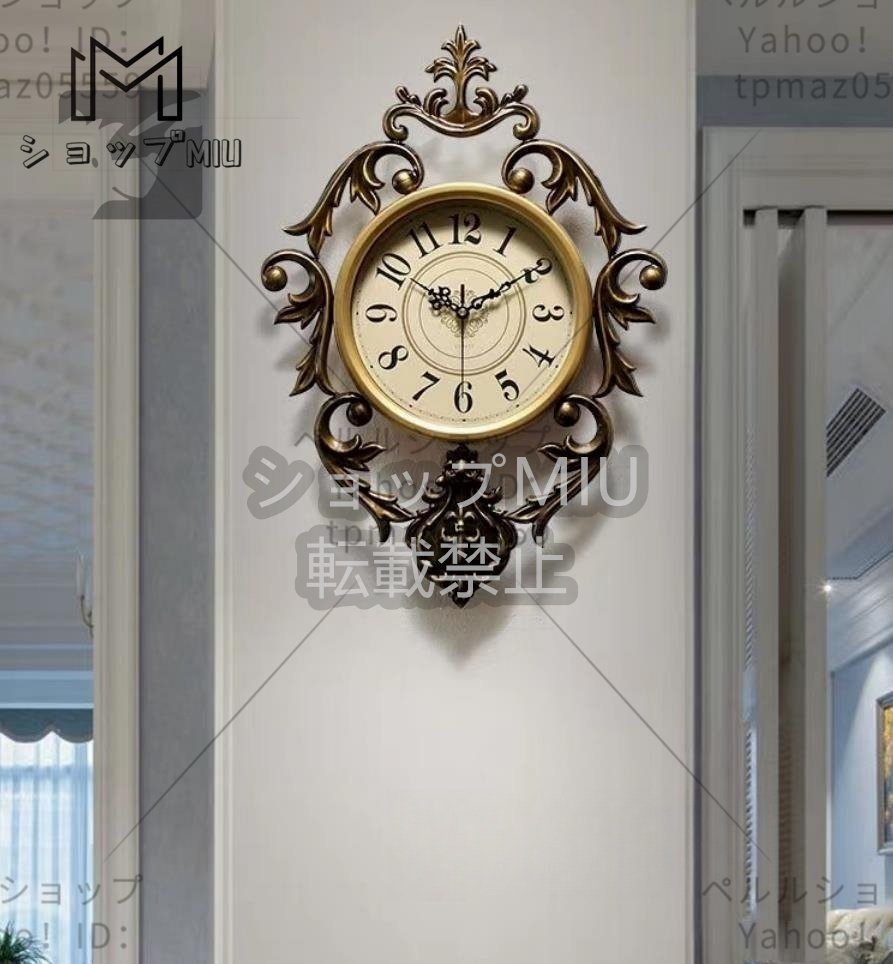 ヨーロッパ式 応接間 壁掛け時計 静音 飾り物 壁掛け時計 創意 ファ