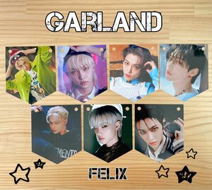 Felix straykids フィリックス スキズ ガーランド 写真 グッズ フォト 