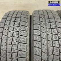 良品 溝あり 80系 ノア VOXY 等 ファイナルスピード 6-15+52 5H114.3 ダンロップ WM02 195/65R15 15インチ スタッドレス 4本セット 009k_画像9