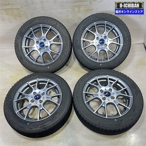 良品 軽 タント Ｎ-BOX 等 レオニス ナヴィア 02 4.5-14+45 4H100 ブリヂストン VRX2 155/65R14 14インチ スタッドレス 4本セット 009k