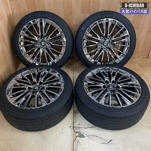 220系 クラウン Gエグゼクティブ 純正 18インチ 8.0J +45 5H 114.3 & 225/45R18 2023年製 ブリヂストン レグノ GR-X2 4本セット ◇004