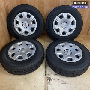 200系 ハイエース 純正 スチール 15インチ 6.0J +35 6H 139.7 & 195/80R15 2022年製 ダンロップ SP175N 4本セット トヨタ _004