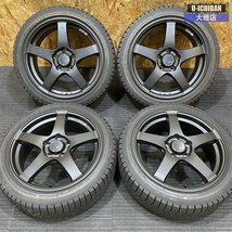 バリ溝 ルーテシア スイフトスポーツ GRヤリス RC SSR GTV01 17インチ 7J +42 5H 114.3 ダンロップ WM03 スタッドレスタイヤ 205/45R17 002_画像1