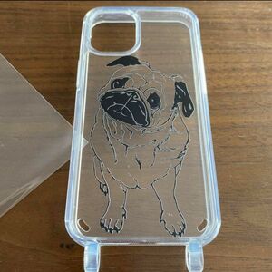 iPhone 12mini ケース パグ iPhoneケース カバー スマホケース pug 犬 愛犬