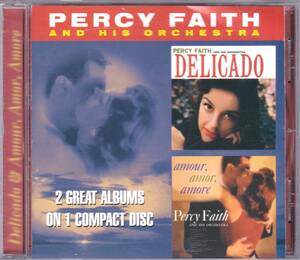 ☆PERCY FAITH(パーシー・フェイス)/Delicado＆Amour, Amour, Amore『53年＆55年の名著イージー・リスニング掲載大名盤２in１』◆廃盤レア