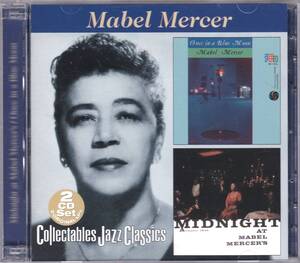 ☆MABEL MERCER(メイベル・マーサー)/Midinight At Mable Mercer's＆Once In A Blue Moon『56年＆58年発表の大名盤CD2枚組セット』レア廃盤