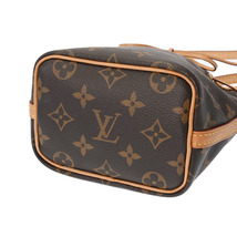 LOUIS VUITTON ルイヴィトン モノグラム ナノノエ ブラウン M81266 レディース モノグラムキャンバス ショルダーバッグ Aランク 中古 銀蔵_画像5