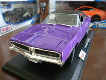 ★★1/18 ダッジ チャージャー R/T 1969 パープル ブラックトップ Dodge Charger R/T 紫マイスト Maisto★★_画像1