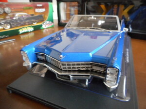 ★★1/18 KKスケール キャデラック デビル コンバーチブル 1967 Cadillac De Ville Convertible Blue ドゥビル 7.0V8★★