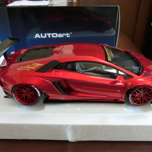 ★★1/18 ランボルギーニ アウ゛ェンタドール リバティウォーク LB-Works オートアート Auto art Lamborghini Aventador Red★★の画像4