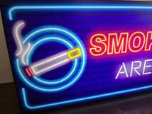 【Mサイズ】たばこ OK! タバコ 喫煙 喫煙エリア 喫煙室 店舗 自宅 カウンター 照明 ランプ 看板 置物 雑貨 ライトBOX 電飾看板 電光看板_画像3
