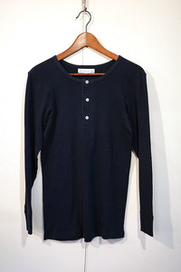 Merz b. Schwanen LONG SLEEVE HENLEY NECK/メルツベーシュヴァーネン/ヘンリーネックT/NAVY/6