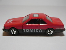 TOMY tomica トミカ No.20 T.F.C.トミカファンクラブ NISSAN SKYLINE 2000 TURBO 日産スカイライン2000 ターボGT-E・S 日本製 箱無 当時物_画像2