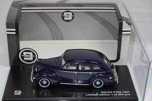 ☆1円始504台限定 ☆PCT 1/43ボルボVolvo PV60 1947 Dark Blue ☆231029