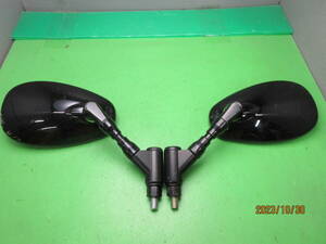 ◆◆◆ヤマハ純正ミラー左右 10mm 黒 ◆◆◆ BOLTボルト/SR400/RH01J/ドラッグスター400/1100V-MAX/マジェスティ250/400/C/RZ250R/XJR1300