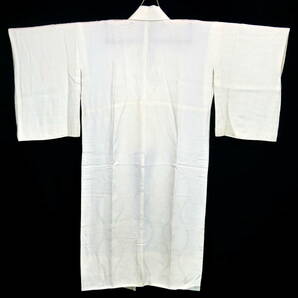 ▲(R510-A6)着物/和装★絹 白 長襦袢 袷 半衿付★ 着丈120ｃｍ フォーマルにの画像1