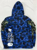 美品 L サイズ BAPE X UNDFTD COLOR CAMO SNOWBOARD DOWN JACKET NAVY エイプ ベイプ アンディフィーテッド ダウンジャケット ネイビー _画像2