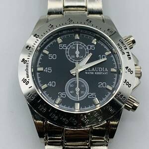 615 CLAUDIA クロノグラフ メンズ腕時計 腕時計 時計 クオーツ クォーツ 10BAR ベルト約22cm TI
