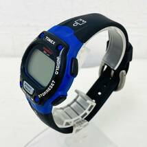 287 TIMEX タイメックス メンズ腕時計 腕時計 時計 クオーツ クォーツ 100M IRONMAN 黒 ブラック デジタル式 TS7231 ストップウォッチ付 NK_画像2