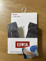 EDWIN エドウィン　ソックス 25 26 27センチ　靴下　3足組 メンズ　ボーイズ　消臭_画像5