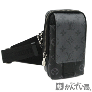 18272 LOUIS VUITTON【ルイ・ヴィトン】M81321 ダブル・フォンポーチ モノグラム エクリプス リバース ショルダーバッグ 肩掛け 鞄【中古】