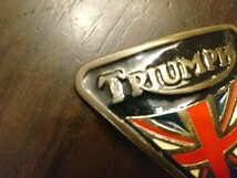 TRIUMPH トライアンフ バックル ベルト USA製 ヴィンテージ 検索 ロッカーズ BSA NORTON アウトローバイカー カフェレーサー 送料370～_画像8