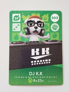 未使用 あつまれどうぶつの森 amiiboカード SP 003 DJ K.K どうぶつの森amiiboカード アミーボ あつ森 どう森 アミーボカード