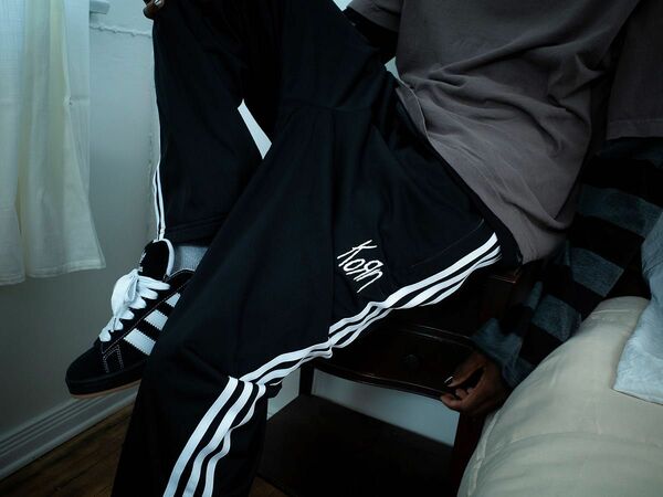 【 Black L 】adidas korn track pants トラックパンツ