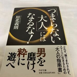 「つまらない大人」にはなるな！ （ＰＨＰ文庫　か２１－１７） 川北義則／著