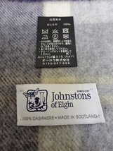 ★1055A Johnstons of Elgin ジョンストンズ カシミヤ 大判ストール_画像3