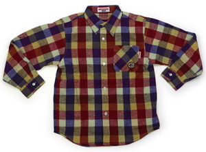  Miki House miki HOUSE рубашка * блуза 120 размер мужчина ребенок одежда детская одежда Kids 