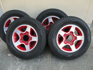 Used　２１５／７０Ｒ１６ダンロップスタッドレス　アルミホイール付き４本ジムニー等　中古品　送料着払い